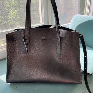 COACH purse, Gunmetal leather